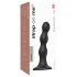 Strap-on-me-keskipallot - imukupillinen dildo (musta)