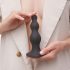 Strap-on-me Beads S - helmiläinen, imukupillinen dildo (musta)