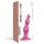 Strap-on-me Beats S - helmisetti, imukupilla varustettu dildo (pinkki)