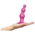 Strap-on-me Beats S - helmisetti, imukupilla varustettu dildo (pinkki)