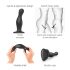 Strap-on-me Curvy S - aaltoileva imukuppidildo (musta)