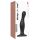 Strap-on-me Curvy M - aaltoileva imukuppidildo (musta)