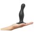 Strap-on-me Curvy M - aaltoileva imukuppidildo (musta)