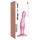 Strap-on-me Curvy M – Aaltomuotoinen Imukuppidildo (pinkki)