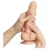 Strap-on-me - kaksikerroksinen dildo tapilla - S - iho