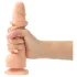 Strap-on-me - kaksikerroksinen dildo imukupilla - natraali