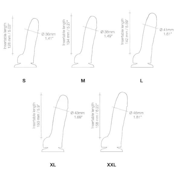 Strap-on-me - kaksikerroksinen dildo imukupilla - natraali