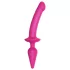 Strap-on-me Switch Semi-Realistic L - 2-in-1 silikonidildo (pinkki)