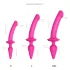 Strap-on-me Switch Semi-Realistic L - 2-in-1 silikonidildo (pinkki)