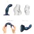 Strap-on-me Snaky M - taivutettava anaalidildo (sininen)