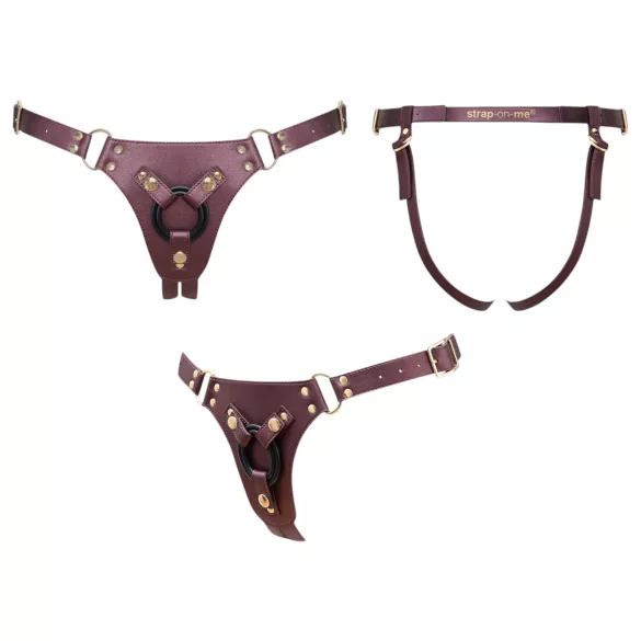Strap-on-me - alushihna dildolle - XS-XXL (ruskea)