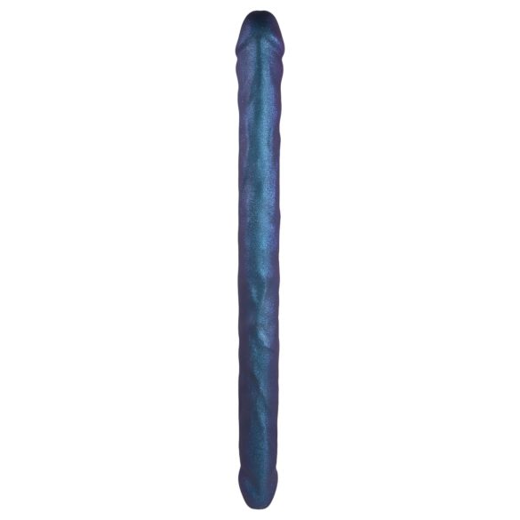 Strap-on-me - kaksipäinen dildo (metallinsininen)