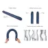 Strap-on-me - tupladildo - metalli sininen
