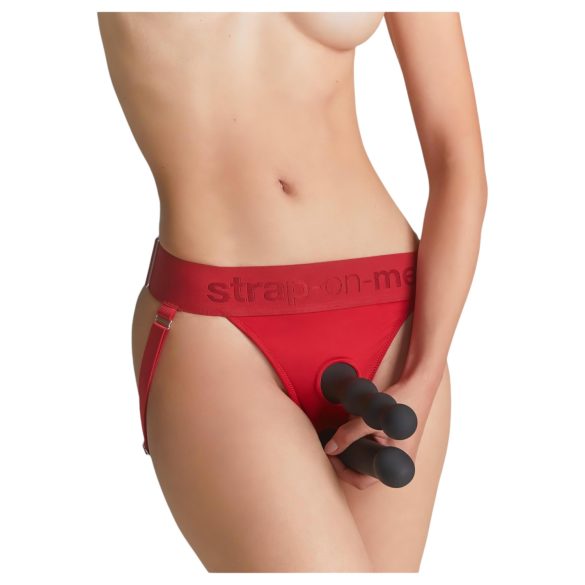 Strap-on-me - säädettävä strap-on dildo - XS-XXL (punainen)