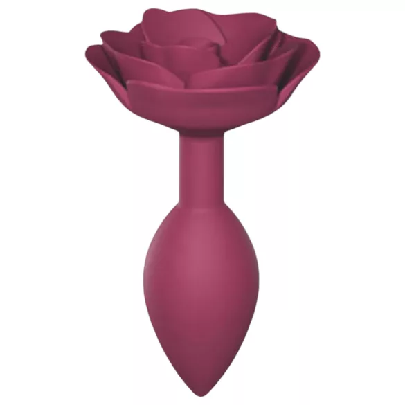 Love to Love Open Roses M - silikoninen anustappi (punainen)