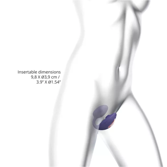 Love to Love Wonderlover - klitoriksen ja G-pisteen vibraattori (tumman violetti)