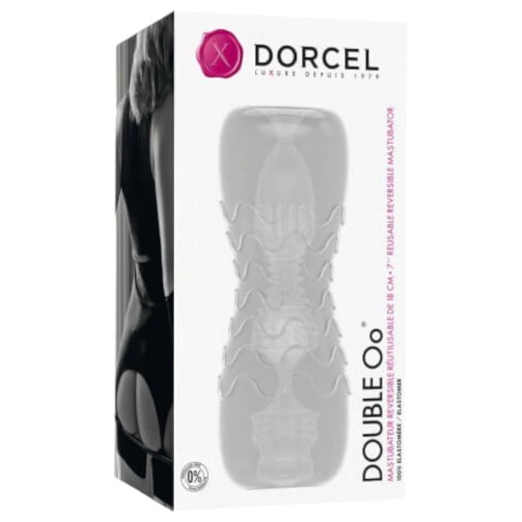 Dorcel Double Oo - läpinäkyvä miesmasturbaattori