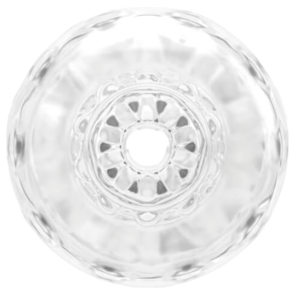 Dorcel Double Oo - miesten masturbointilaite - läpinäkyvä