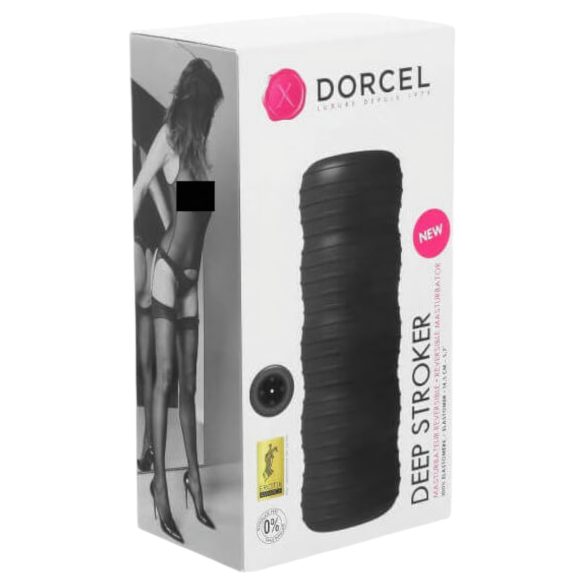 Dorcel Deep Stroker - miesten musta masturbaattori