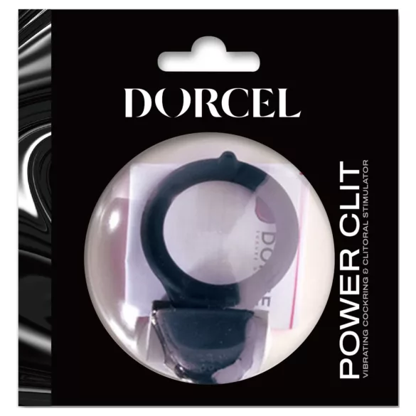 Dorcel Power Clit - värisevä penisrengas (musta)