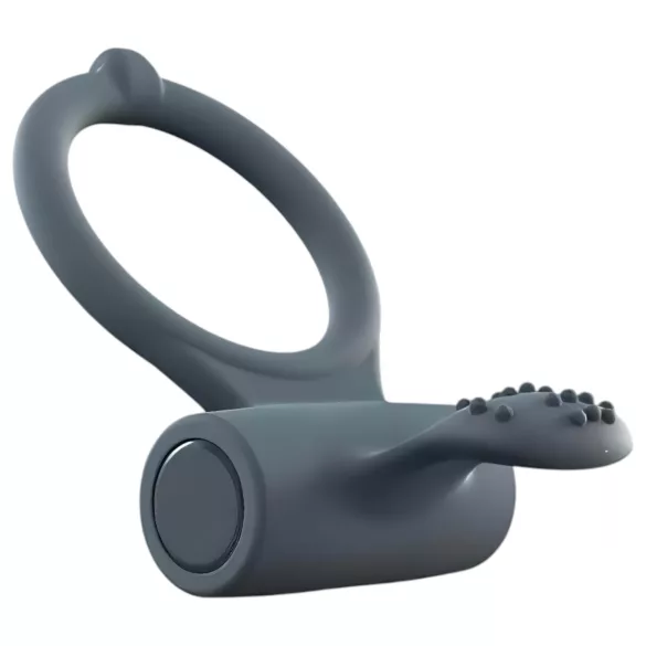 Dorcel Power Clit Plus - ladattava, värisevä penisrengas (musta)