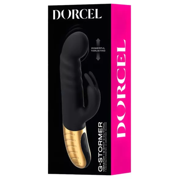 Dorcel G-stormer - ladattava, työntötoiminen klitorisvibraattori (musta)