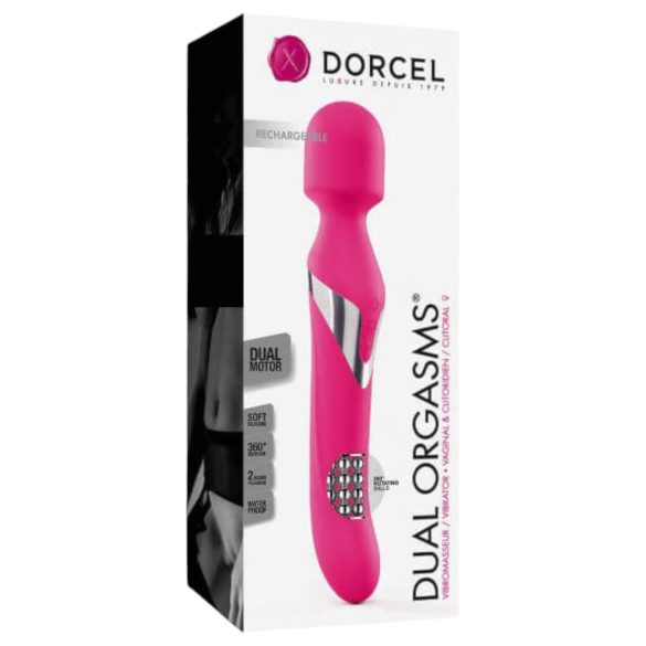 Dorcel Dual Orgasmit - ladattava 2in1 hierontavibraattori (pinkki)