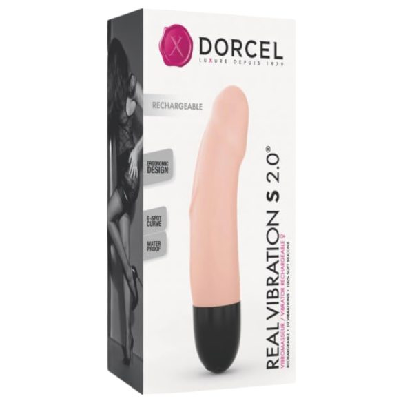 Dorcel Real Vibration S 2.0 - ladattava vibraattori (luonnollinen)