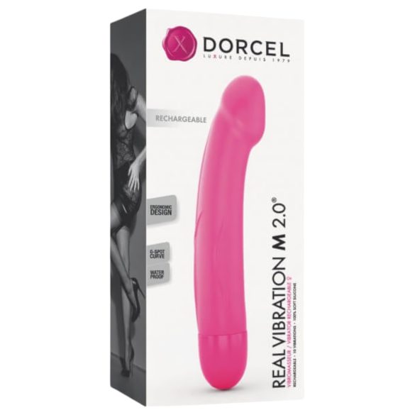 Dorcel Real Vibe M 2.0 - ladattava vibraattori (pinkki)