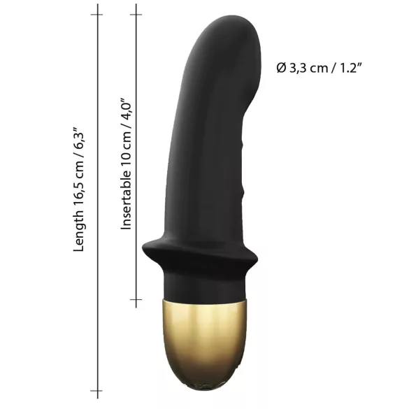Dorcel Mini Lover 2.0 - ladattava G-pistevibraattori (musta-kulta)