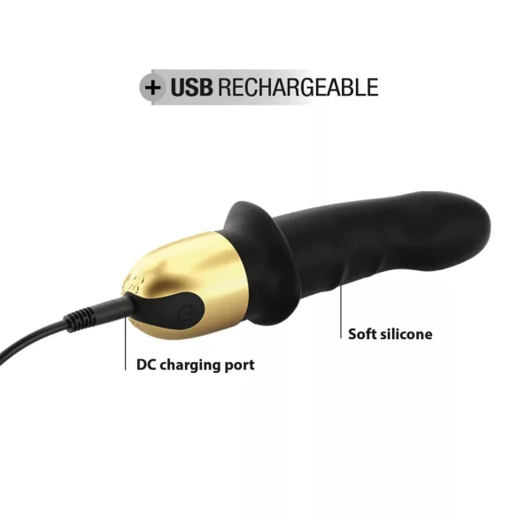 Dorcel Mini Lover 2.0 - ladattava G-pistevibraattori (musta-kulta)