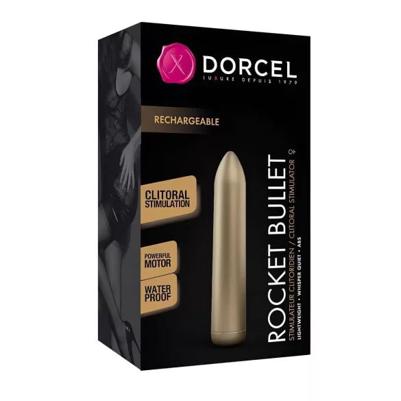 Dorcel - luotivibraattori - ladattava - kullanvärinen