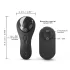 Dorcel Discreet Vibe + - ladattava, langaton klitorisvibraattori (musta)