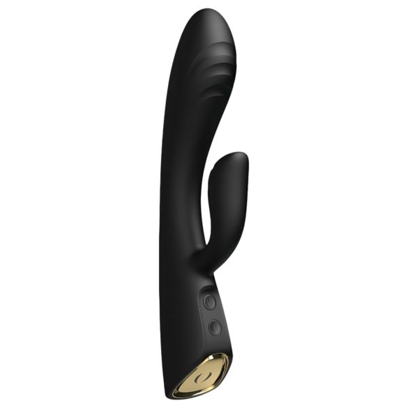 Dorcel Flexi Rabbit - lisälämmöllä varustettu klitoriskiihotin (musta)