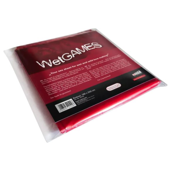 Joydivision WetGames - vedenpitävä seksilakana - 180x220 (punainen)
