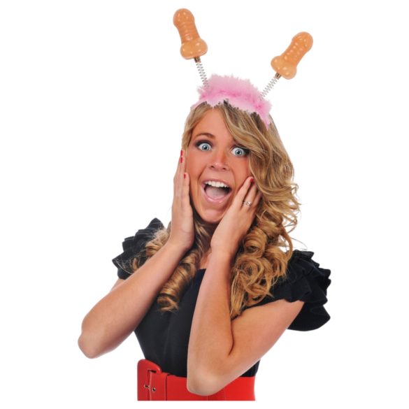 Penispanta - pääpanta dildolla - vaaleanpunainen/nude