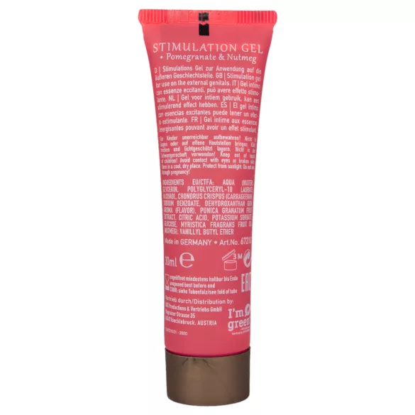 HOT Shiatsu - stimuloiva voide naisille - granaattiomena (30 ml)