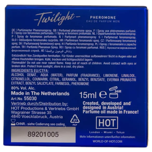 HOT Twilight - feromoniparfyymi miehille - tuoksuva - 15 ml