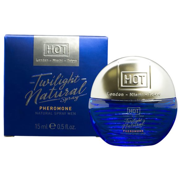 HOT Twilight Natural - miesten feromonihajuvesi (15 ml) - hajusteeton