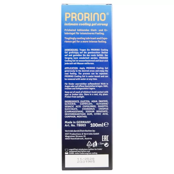 HOT Prorino - viilentävä intiimivoide miehille - 100 ml