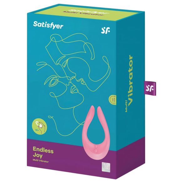 Satisfyer Endless Joy - parivibraattori - ladattava - pinkki