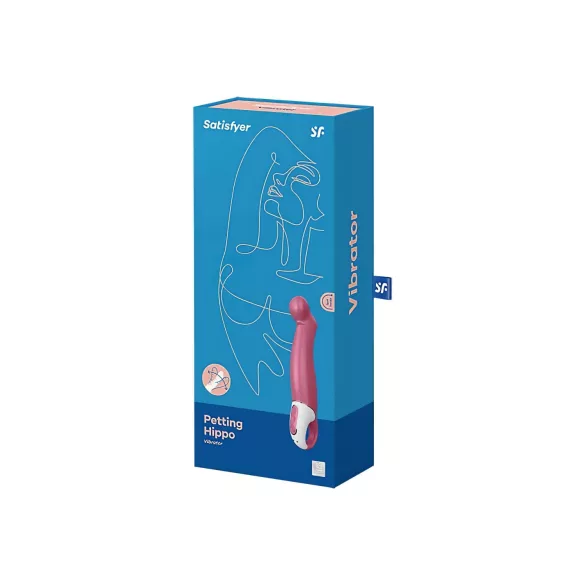 Satisfyer Petting Hippo - ladattava vesitiivis vibraattori - pinkki
