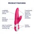 Satisfyer Herra Kani - vedenkestävä klitoriksen vibraattori (pinkki)