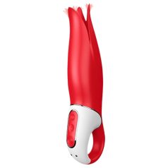   Satisfyer Power Flower - ladattava vedenkestävä vibraattori - punainen