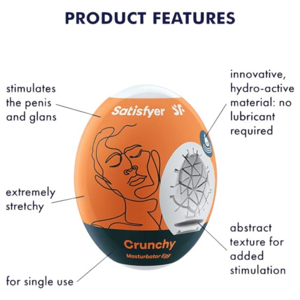 Satisfyer Egg Crunchy - masturbaattorimuna - 1 kpl