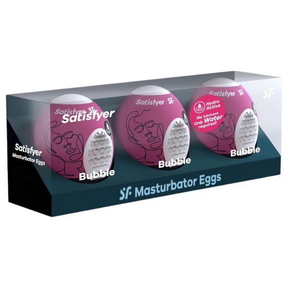 Satisfyer Egg Bubble - munamasturboija (3 kpl)