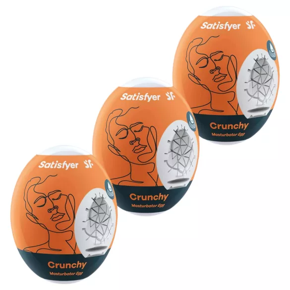Satisfyer Egg Crunchy - masturbaattorimunat 3 kpl setti