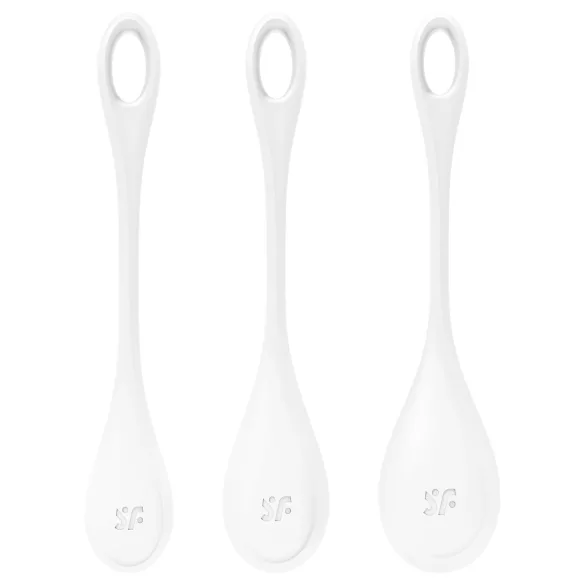 Satisfyer Yoni Power 1 - geishakuulasetti - valkoinen - 3 osaa