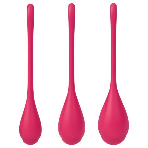 Satisfyer Yoni Power 1 - geishakuulasetti - punainen - 3 osaa