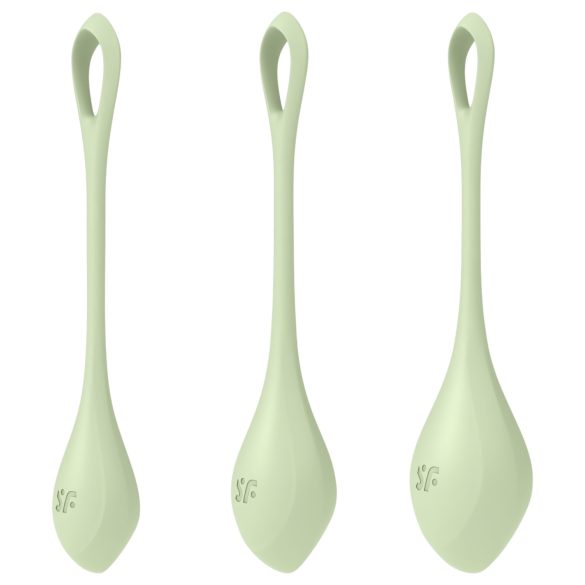Satisfyer Yoni Power 2 - geishakuulasetti - vihreä (3 osaa)